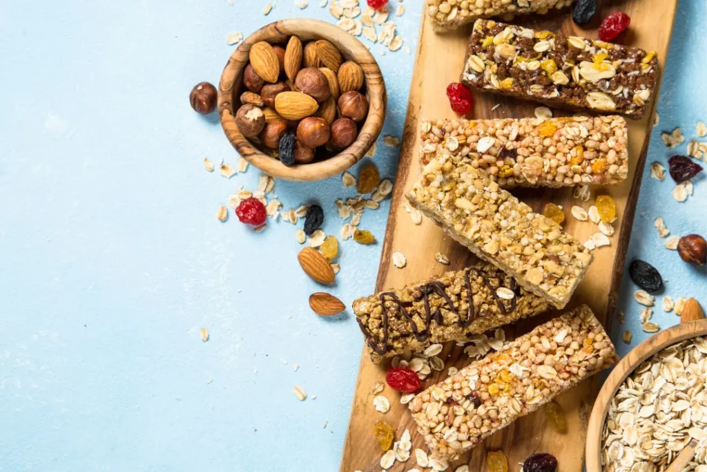 Plant-based protein bars. 